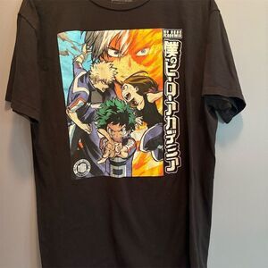 Funimation My Hero Academia Men's Black Graphic T-Shirt Size L, Anime, Standard